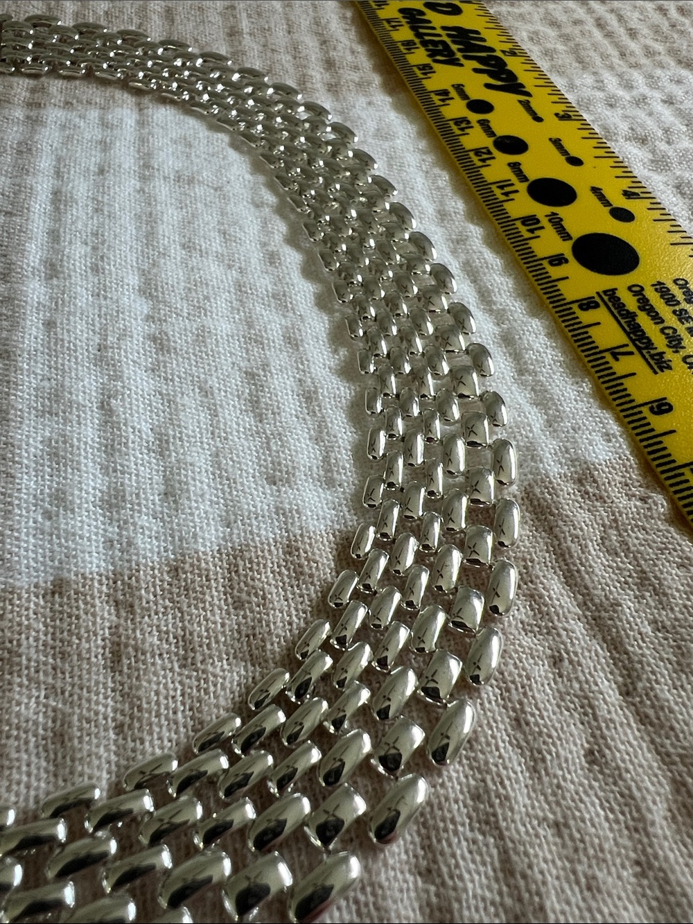 Napier Silver-Tone Wide Multi-Strand Collar Necklace - Picture 5 of 5